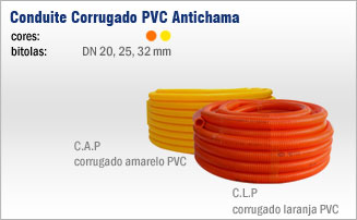 conduite corrugado pvc antichama